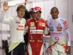 Vettel, Alonso e Hamilton (Getty Images)