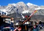 Skiers walk to the ski tracks on January Cortina d'Ampezzo (Getty Images)