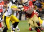 Frank Gore in azione contro Pittsburgh (Getty Images)