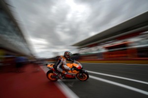 Spain's Dani Pedrosa of Rapsol Honda tea